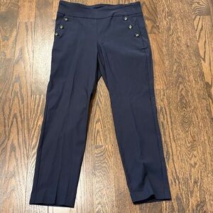Counterparts Navy Stretch Dress Pants with Button Detail NWT SZ Medium